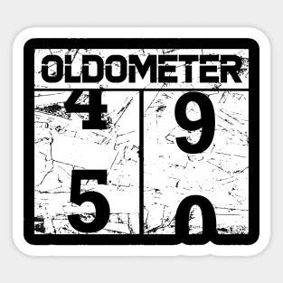 Oldometer 50th Sticker